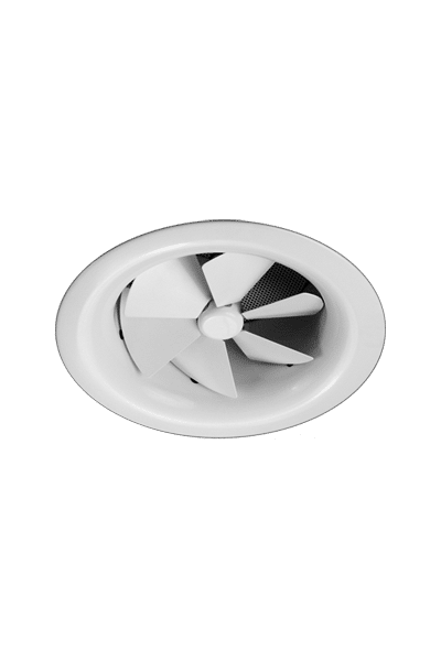 AX6 Aluminium Adjustable Round Swirl Diffuser