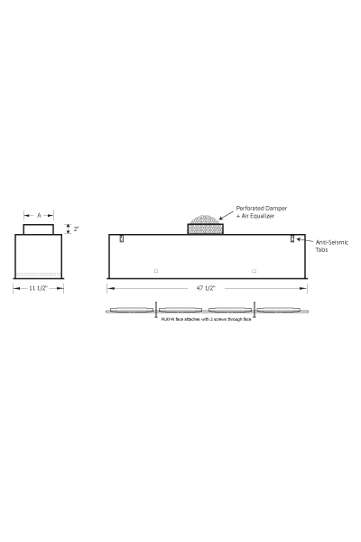 PERFAIR-RS High Performance Plenum for Rectangular Diffusers