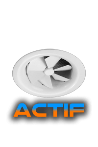 AX6-ACTIF Round Swirl Thermal Diffuser