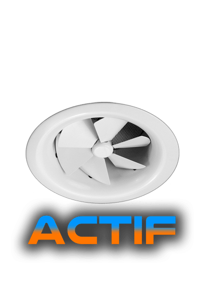 AX6-ACTIF Round Swirl Thermal Diffuser