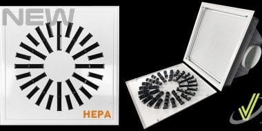 New High Induction Swirl Diffuser with HEPA Filter AXO-HEPA