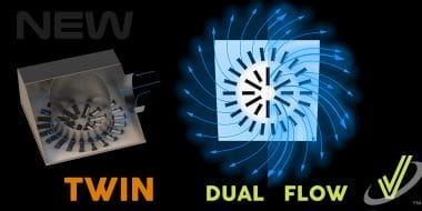 Nouveau diffuseur AXO-TWIN à haute induction et double flux pour système VAV